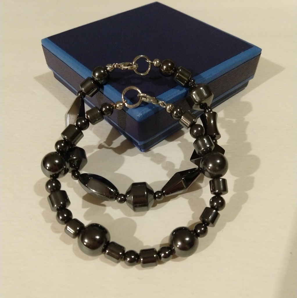 Hematite Bracelets-Set Of Two